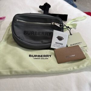 Authentic Burberry Dark Gray Belt Bag